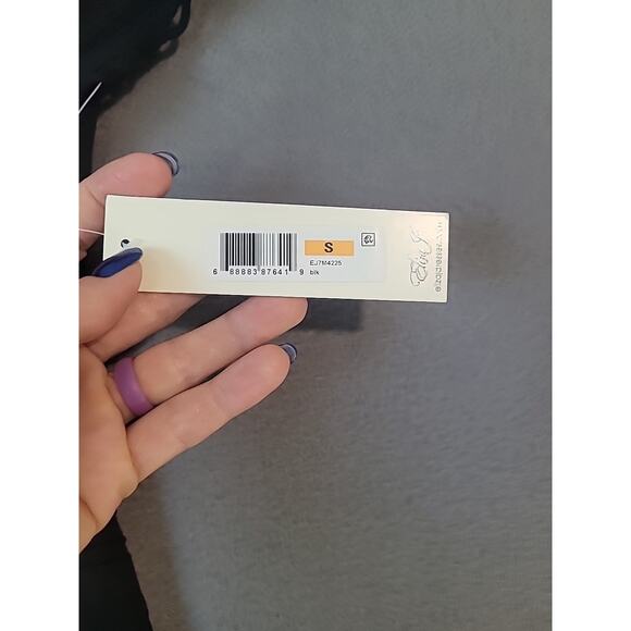 Eliza J Black Double Ruffle Scallop Ribbed Sheath Dress – Size Small NWT - Picture 9 of 9